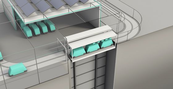 Fot. 2. Wizualizacja systemu Cargo Sous Terrain (stacja przeładunkowo-wyładunkowa)