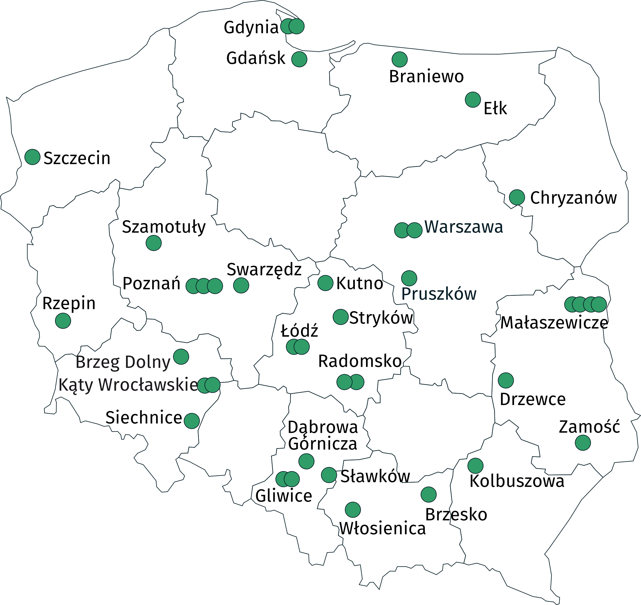 terminale intermodalne polska 2022