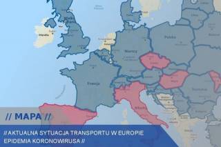 Interaktywna mapa  dla firm transportowych pomocna w dobie kryzysu