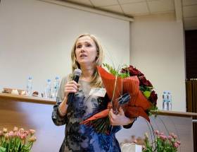 Beata Krawczyk z Wim Bosman/Mainfreight "Kobietą w Logistyce 2012"