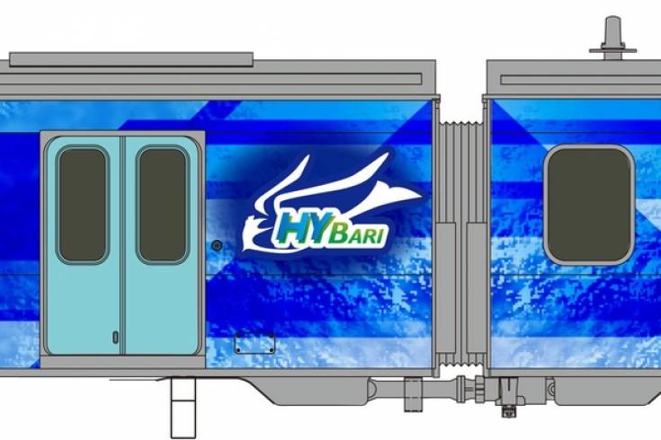Japońscy konstruktorzy pracują nad HYBARI - hybrydowym pociągiem wodorowo-elektrycznym