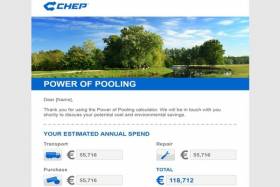 CHEP wprowadza innowacyjny kalkulator kosztów "Power of Pooling"