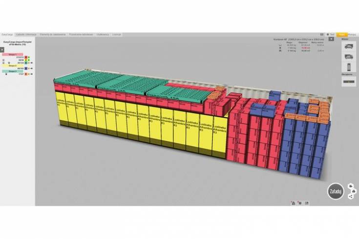 Optymalizacja załadunku ciężarówek i kontenerów za pomocą oprogramowania EasyCargo