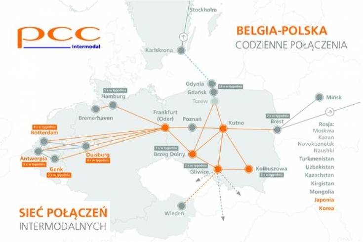Codzienne połączenia intermodalne Polski i Belgii