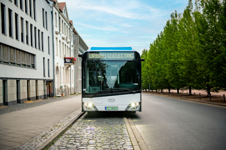 Autobus elektryczny Urbino 12 electric na testach w MPK Kraków