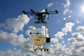 Drony policzą produkty w sklepach