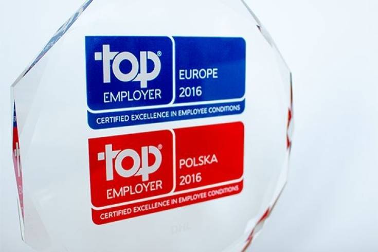 Certyfikat Top Employer Europe 2016 dla DHL Express (Poland)