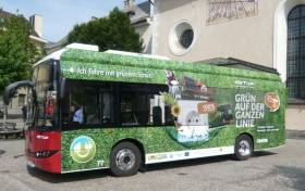 Elektryczny autobus marki Solaris rozpoczął kursy w austriackim Klagenfurcie