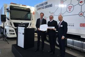 Platooning w systemach logistycznych - testowe pojazdy MAN dla DB Schenker 