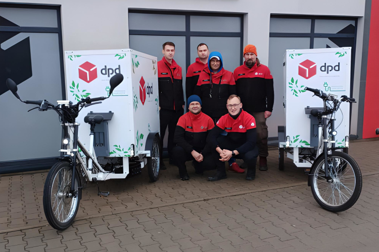 Kielce z flotą elektrycznych rowerów cargo DPD Polska