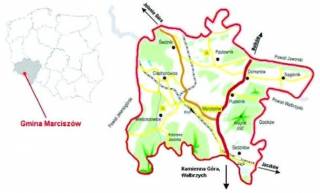 Plan Gminy Marcisz&oacute;w.