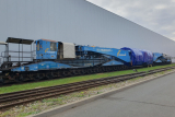 Transport koleją 435-tonowego elementu elektrowni