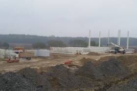 Budowa pierwszej hali w ramach projektu Waimea Logistic Park Korczowa