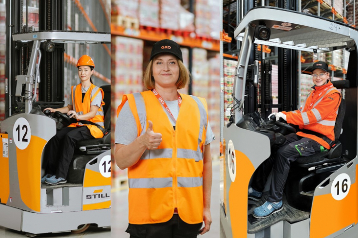 GXO świętuje Dzień Kobiet doceniając pracę operatorek wózków widłowych w centrum logistycznym w Kutnie