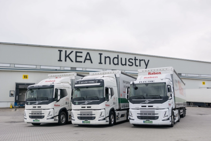 IKEA Industry, Grupa Raben i Volvo Trucks, kontynuują drogę ku zeroemisyjnemu transportowi towarów