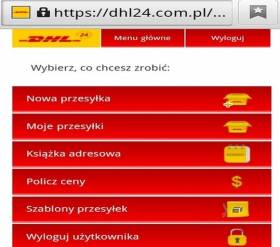 DHL24 dla użytkowników urządzeń mobilnych
